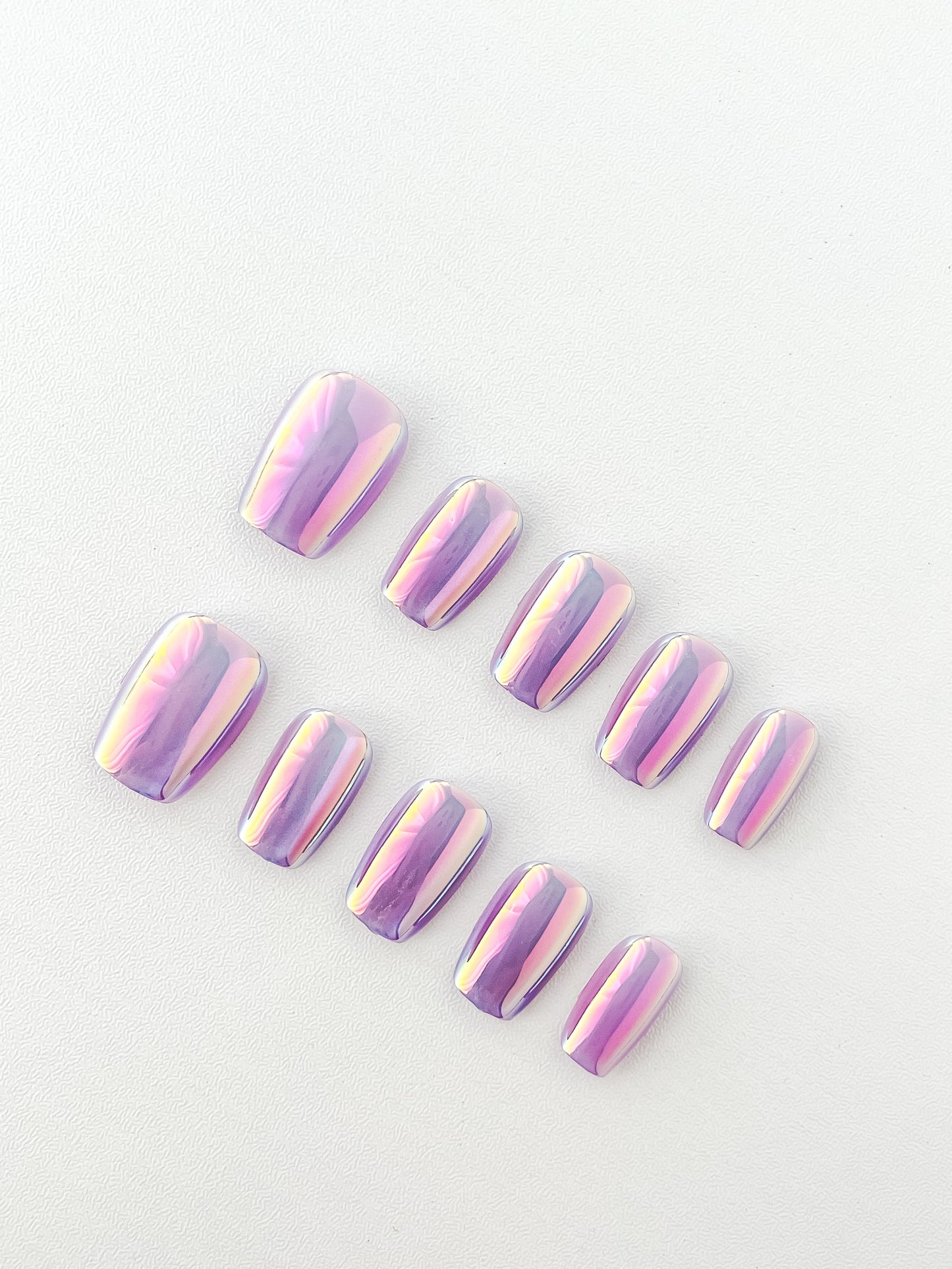 Poise 100% handmade Cat-Eye Nails Set 10pcs set