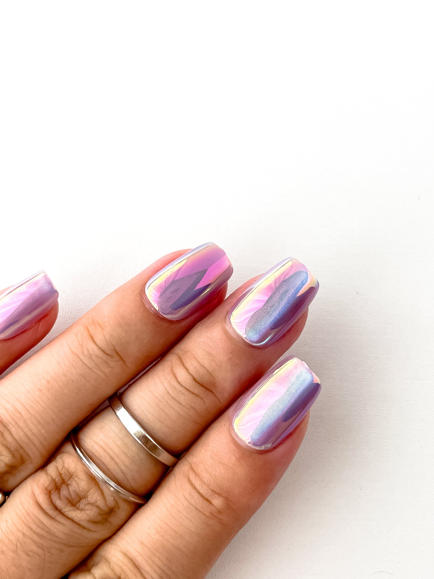 Poise 100% handmade Cat-Eye Nails Set 10pcs set