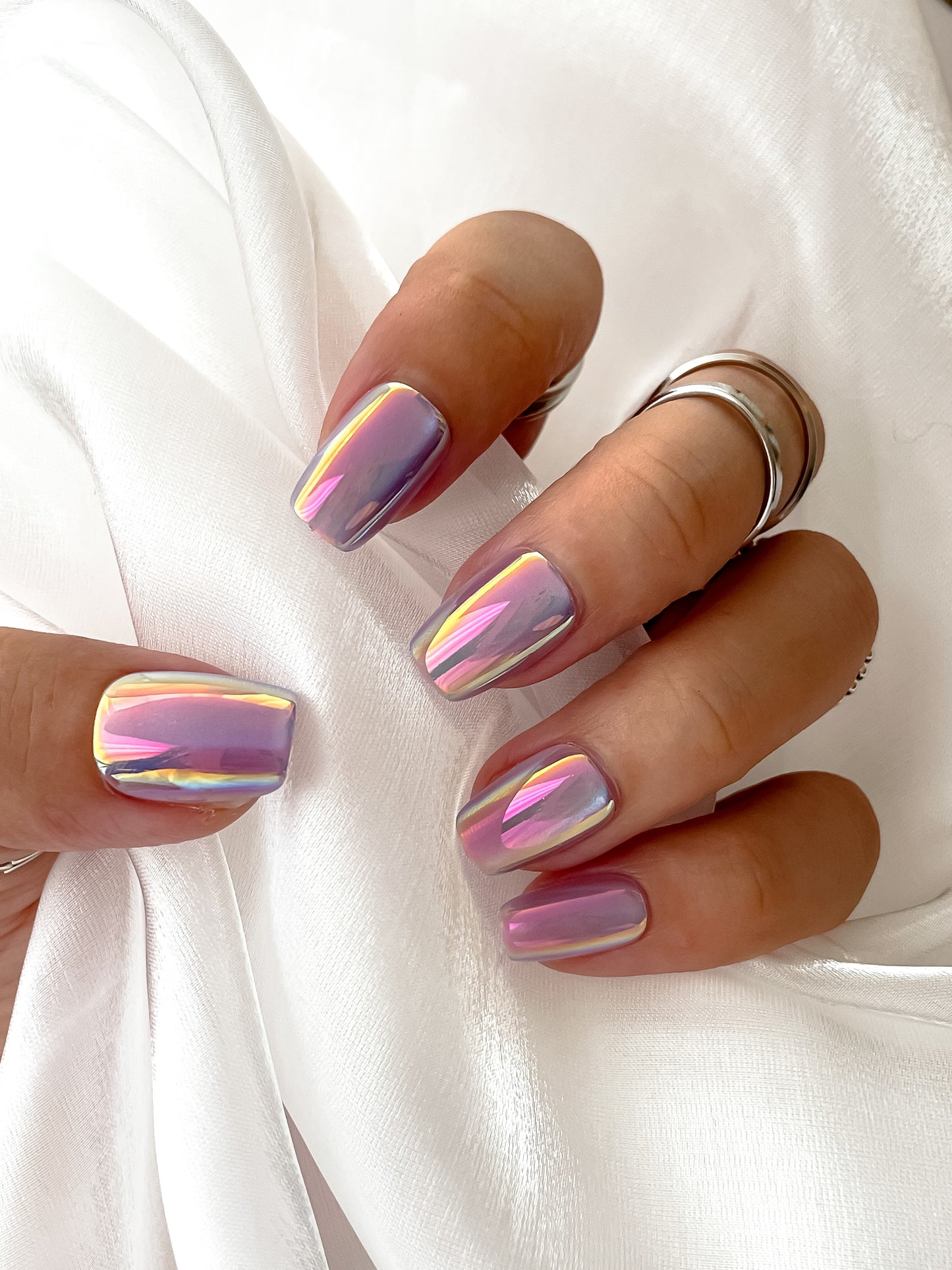 Poise 100% handmade Cat-Eye Nails Set 10pcs set