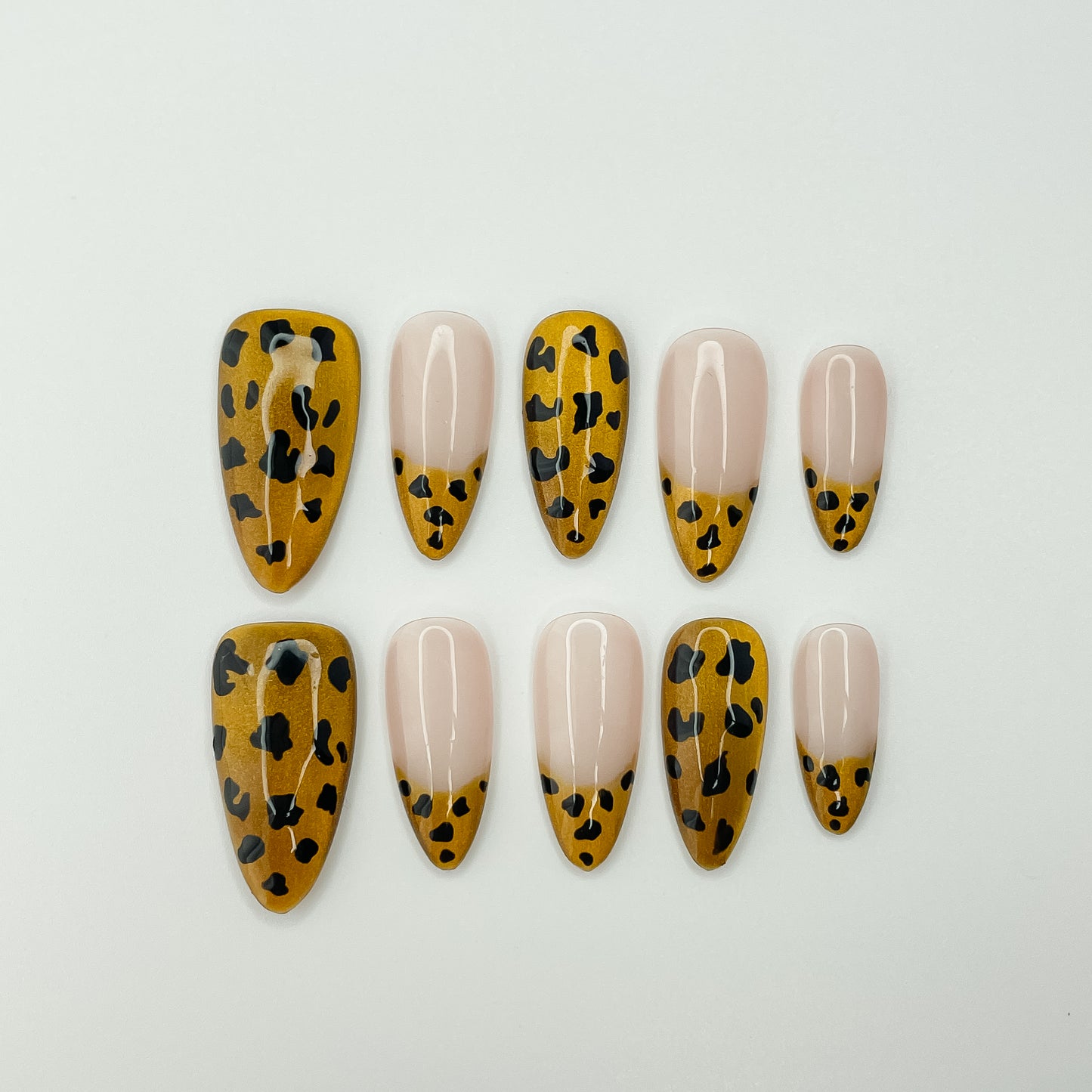 POISE Leopark press on Nails 10pcs set