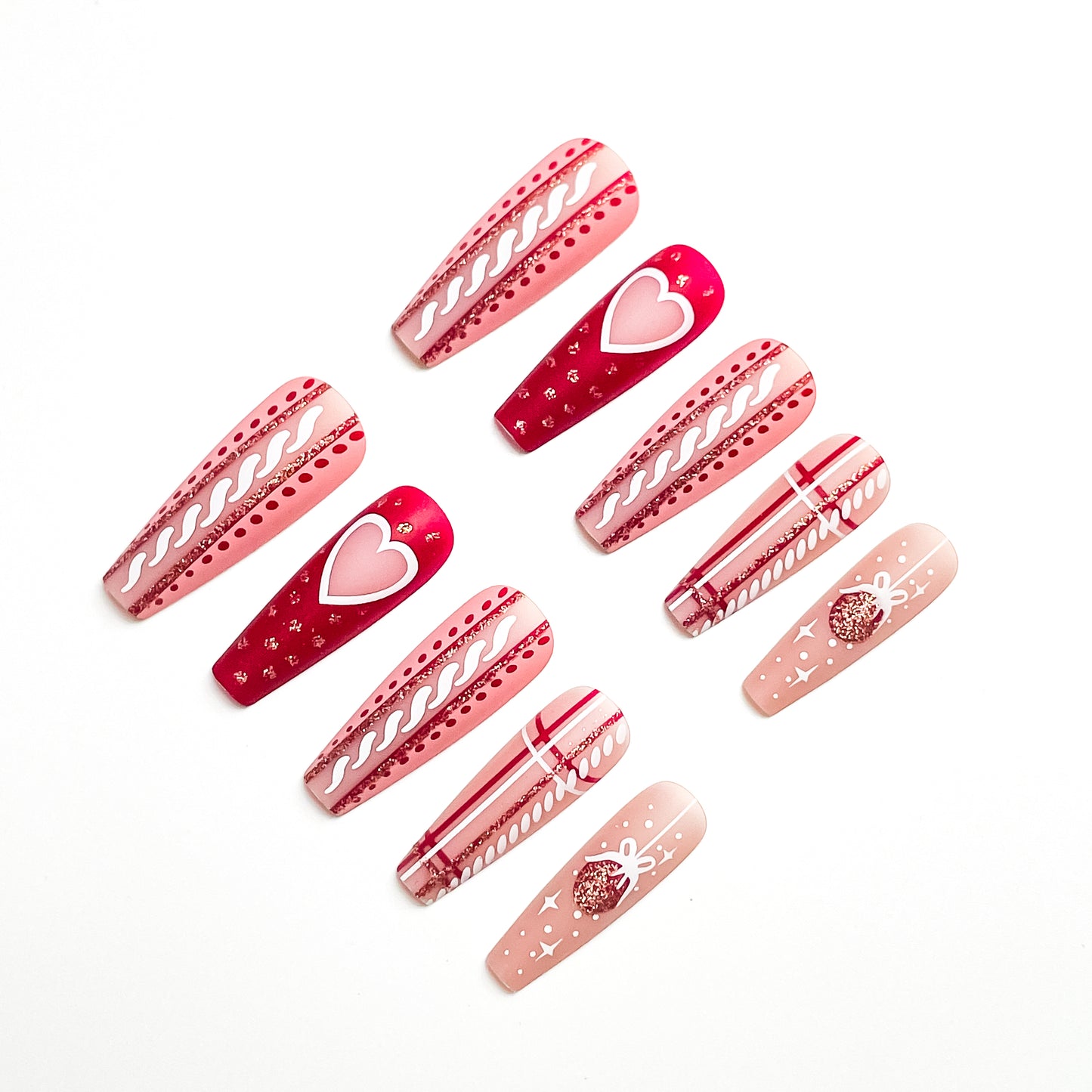 POISE Christmas Press-on Nails 24PCS set
