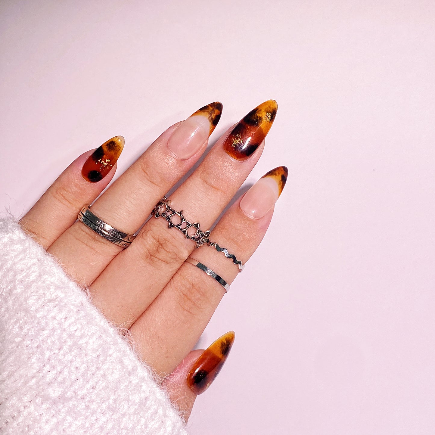 Leopard press-on nails 10pcs set 100% handmade