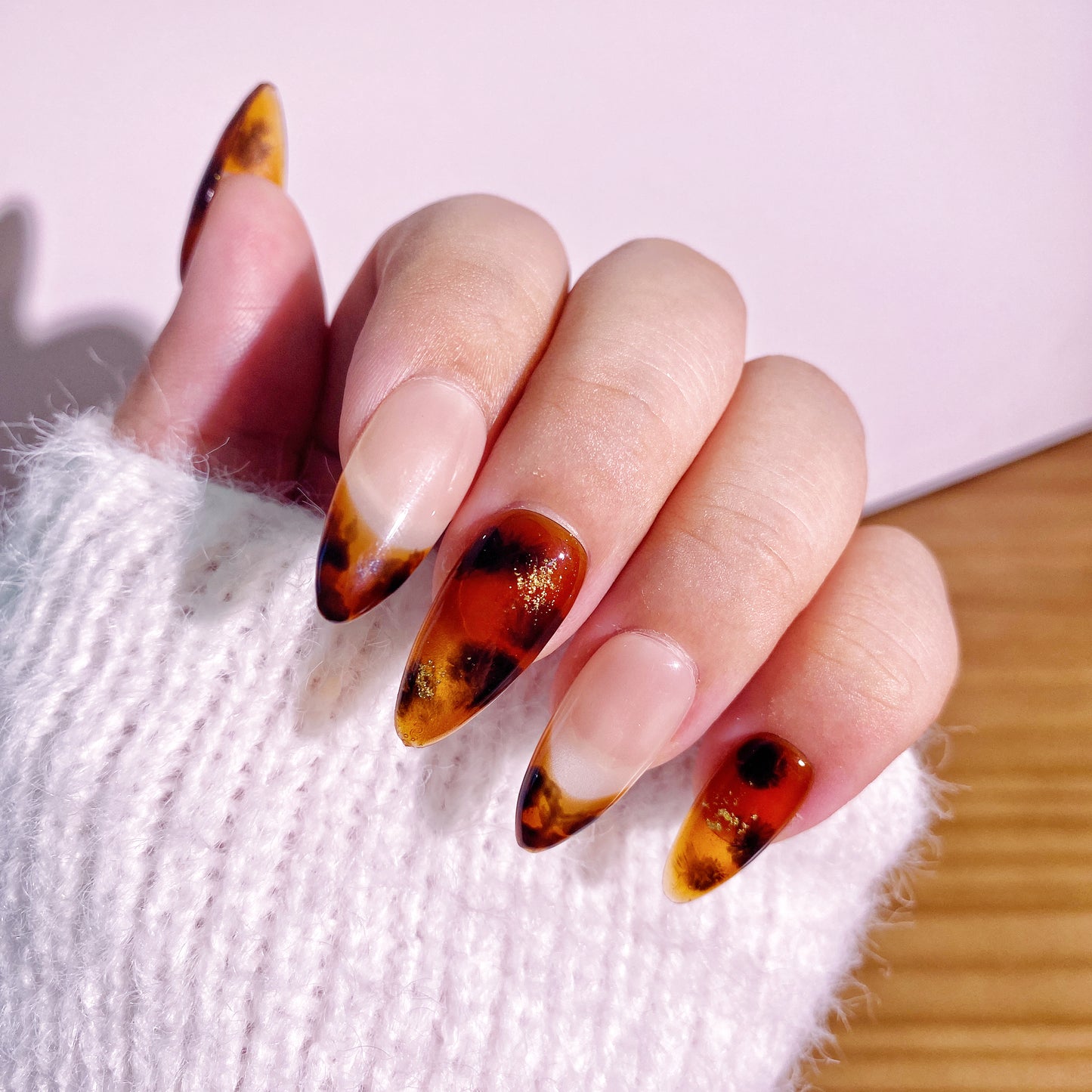 Leopard press-on nails 10pcs set 100% handmade