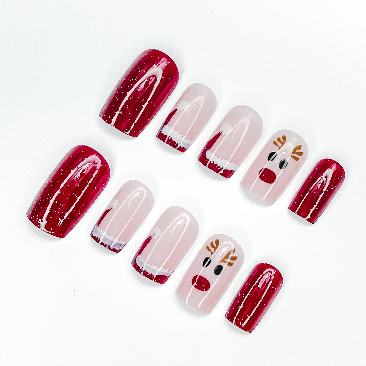 POISE Christmas Press-on Nails 24PCS set