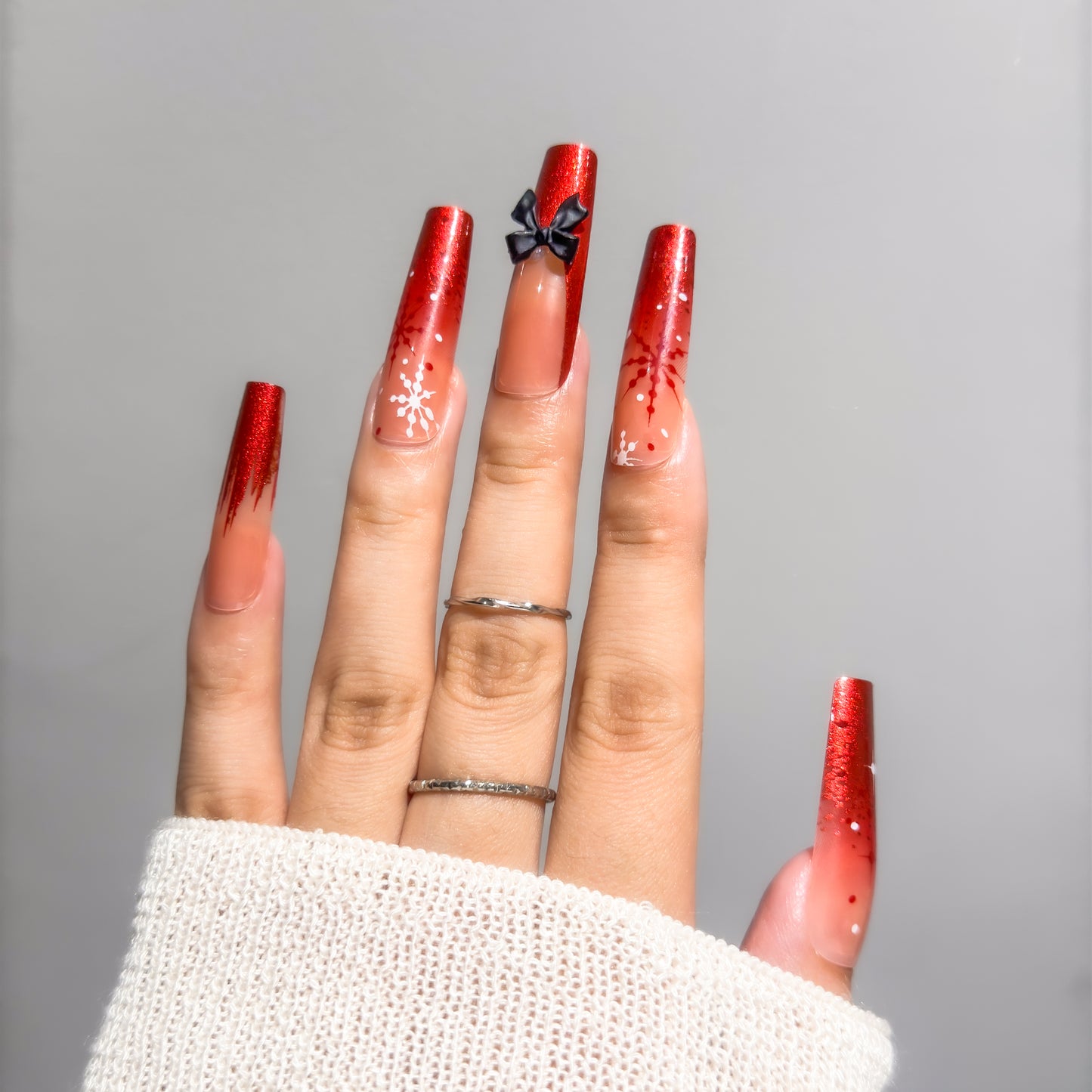 POISE Christmas Press-on Nails 24PCS set