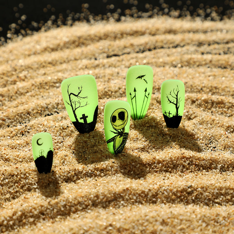 24pcs set Halloween Design Press On Nails