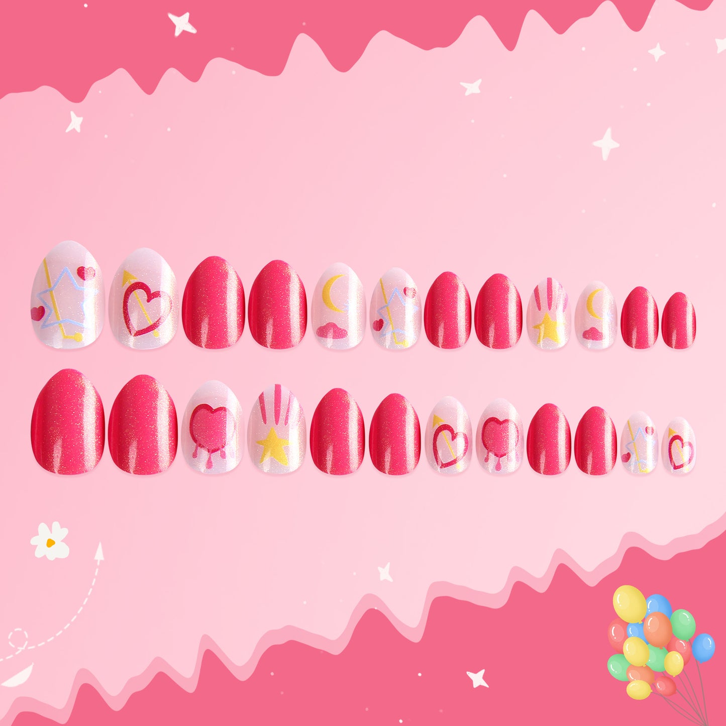 Poise Press-on Nails For Kids 24pcs