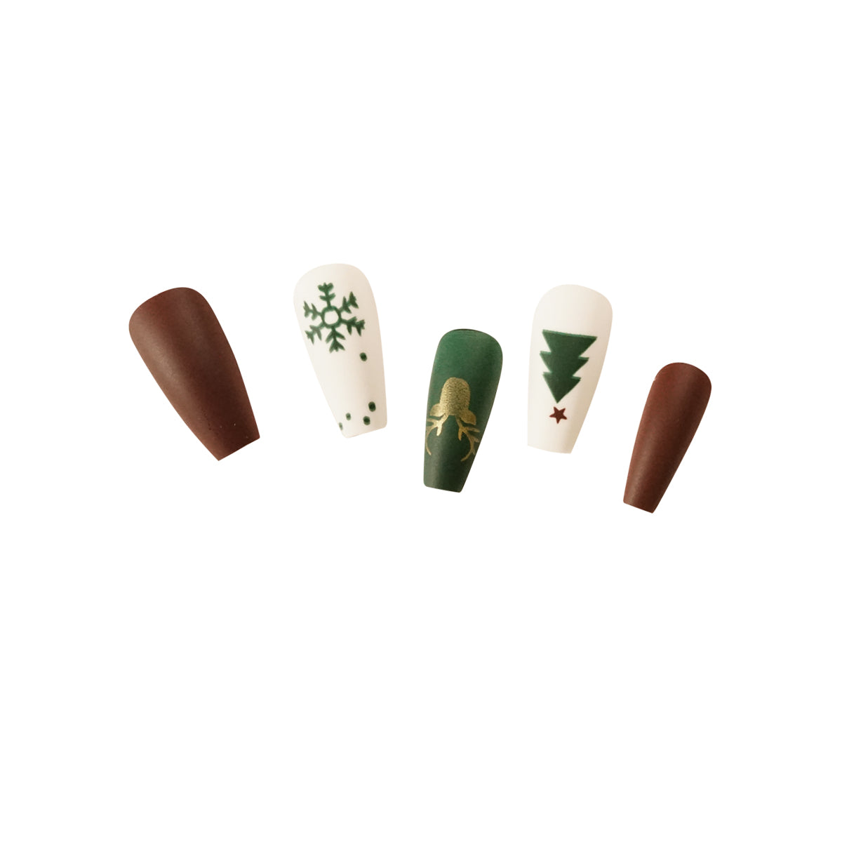 POISE Christmas Press-on Nails 24PCS set