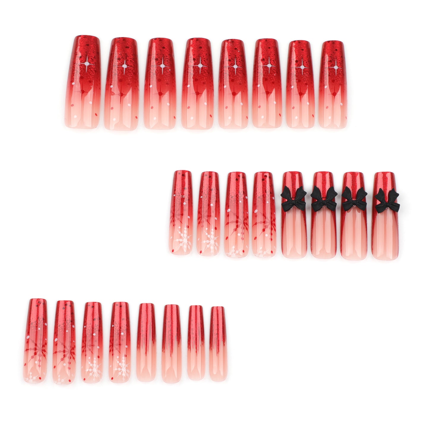 POISE Christmas Press-on Nails 24PCS set