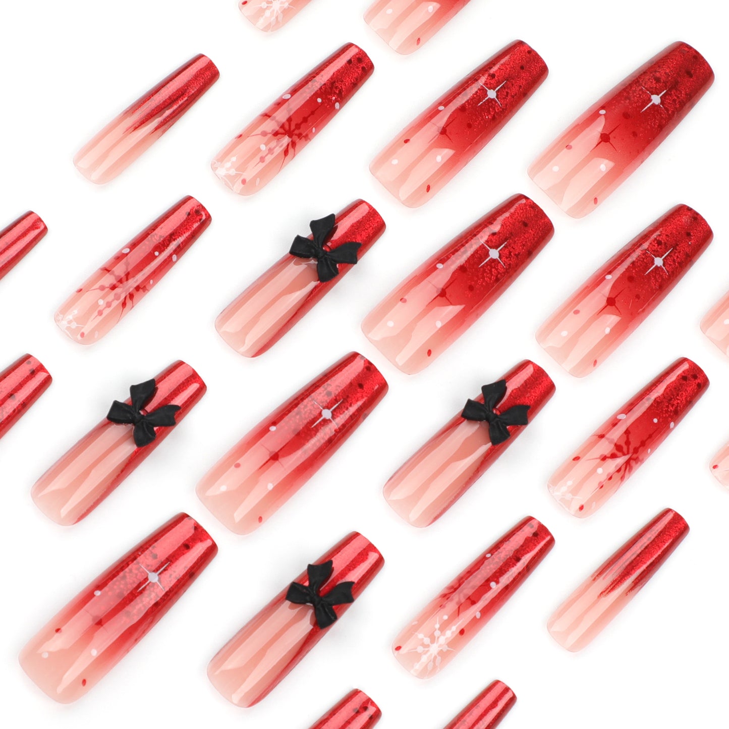 POISE Christmas Press-on Nails 24PCS set