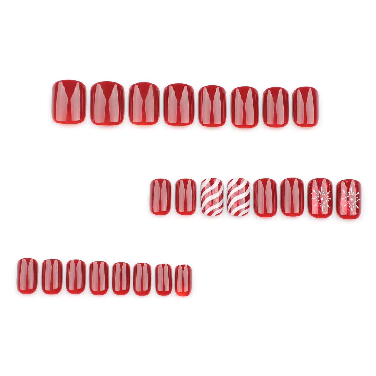 POISE Christmas Press-on Nails 24PCS set