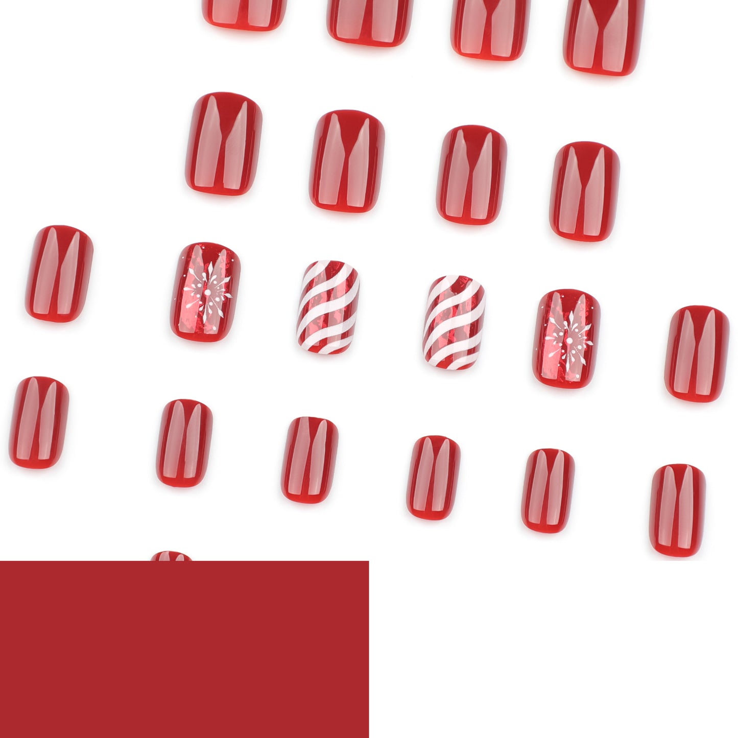 POISE Christmas Press-on Nails 24PCS set