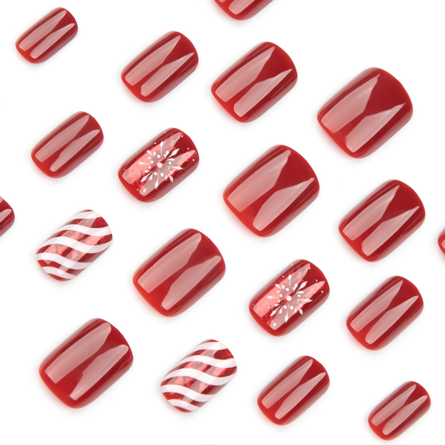 POISE Christmas Press-on Nails 24PCS set
