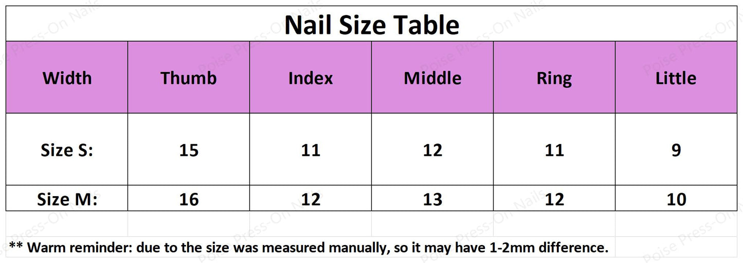 Poise 100% handmade Cat-Eye Nails Set 10pcs set