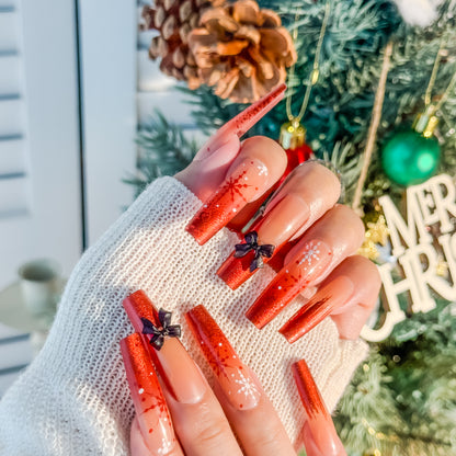 POISE Christmas Press-on Nails 24PCS set