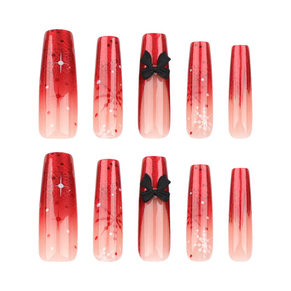 POISE Christmas Press-on Nails 24PCS set