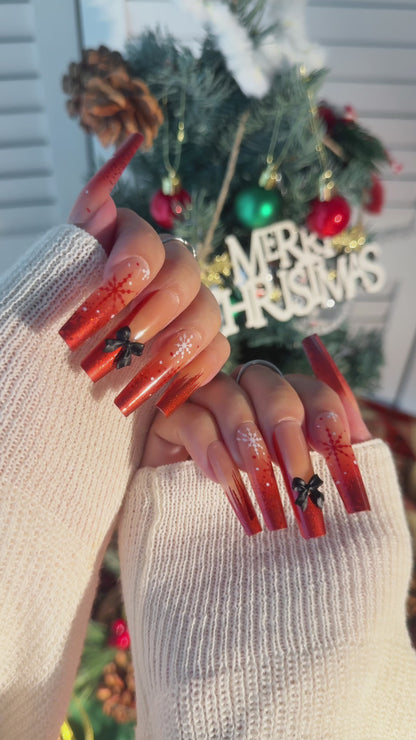 POISE Christmas Press-on Nails 24PCS set